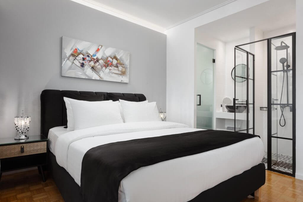 Bedroom with Ensuite Bathroom, Athens Golden Light Premium Residence