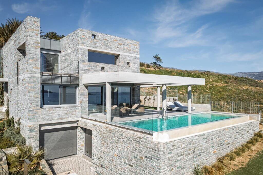 Outdoor Area, Luxurious Seafront Villa Karystos